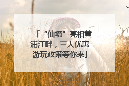 “仙境”亮相黄浦江畔，三大优惠游玩政策等你来