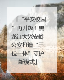 “平安校园”再升级！黑龙江大兴安岭公安打造“三位一体”守护新模式