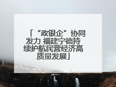 “政银企”协同发力 福建宁德持续护航民营经济高质量发展