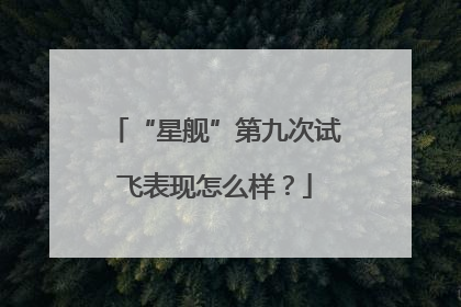 “星舰”第九次试飞表现怎么样？