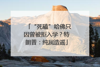 “死磕”哈佛只因曾被拒入学？特朗普：纯属造谣
