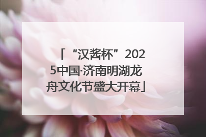 “汉酱杯”2025中国·济南明湖龙舟文化节盛大开幕