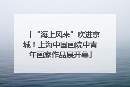 “海上风来”吹进京城！上海中国画院中青年画家作品展开幕