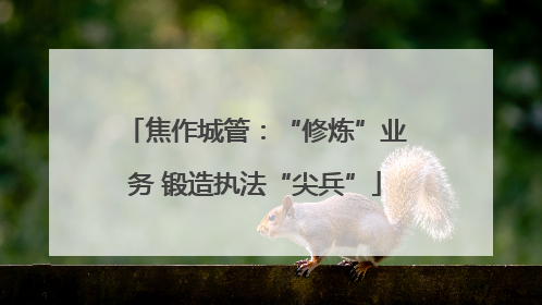 焦作城管：“修炼”业务 锻造执法“尖兵”