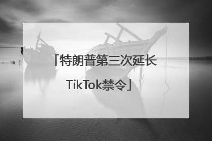 特朗普第三次延长TikTok禁令