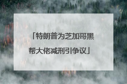 特朗普为芝加哥黑帮大佬减刑引争议