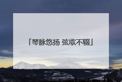 琴脉悠扬 弦歌不辍