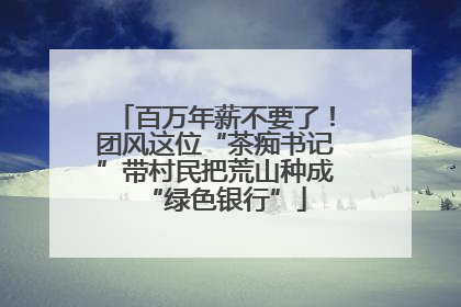 百万年薪不要了！团风这位“茶痴书记”带村民把荒山种成“绿色银行”