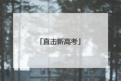 直击新高考