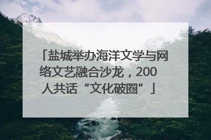 盐城举办海洋文学与网络文艺融合沙龙，200人共话“文化破圈”