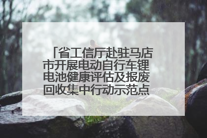 省工信厅赴驻马店市开展电动自行车锂电池健康评估及报废回收集中行动示范点建设调研指导