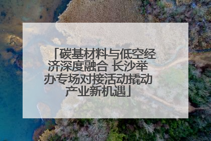 碳基材料与低空经济深度融合 长沙举办专场对接活动撬动产业新机遇