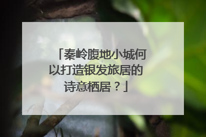 秦岭腹地小城何以打造银发旅居的诗意栖居？