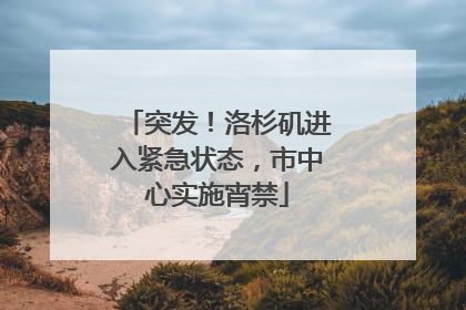 突发！洛杉矶进入紧急状态，市中心实施宵禁