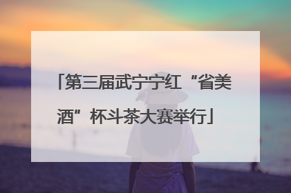 第三届武宁宁红“省美酒”杯斗茶大赛举行