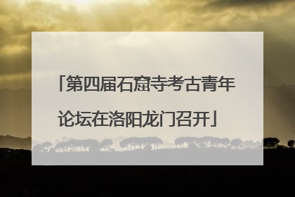 第四届石窟寺考古青年论坛在洛阳龙门召开