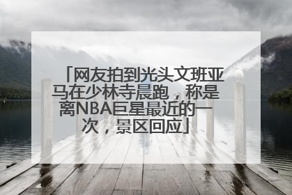 网友拍到光头文班亚马在少林寺晨跑，称是离NBA巨星最近的一次，景区回应