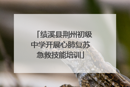 绩溪县荆州初级中学开展心肺复苏急救技能培训