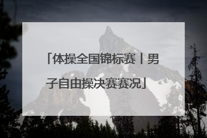 体操全国锦标赛丨男子自由操决赛赛况