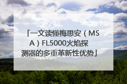 一文读懂梅思安（MSA）FL5000火焰探测器的多重革新性优势