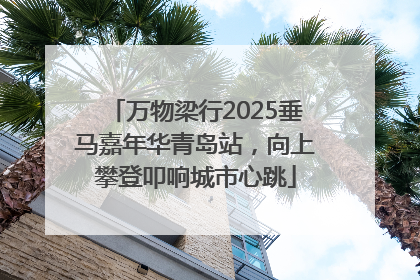 万物梁行2025垂马嘉年华青岛站，向上攀登叩响城市心跳