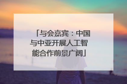 与会嘉宾：中国与中亚开展人工智能合作前景广阔