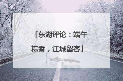 东湖评论：端午粽香，江城留客