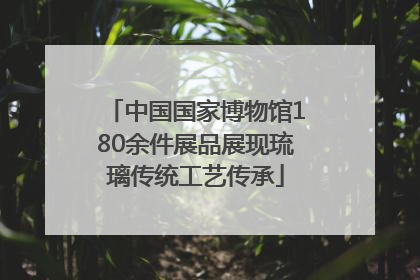 中国国家博物馆180余件展品展现琉璃传统工艺传承