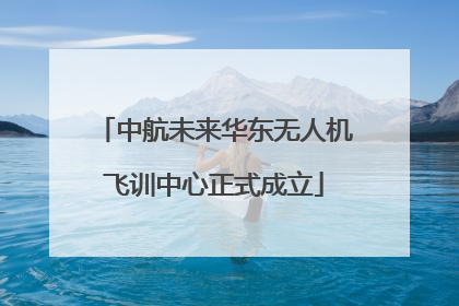 中航未来华东无人机飞训中心正式成立