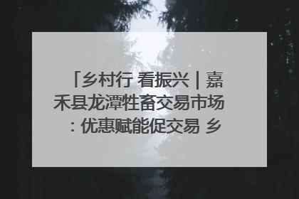 乡村行 看振兴｜嘉禾县龙潭牲畜交易市场：优惠赋能促交易 乡村振兴添动能