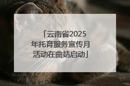 云南省2025年托育服务宣传月活动在曲靖启动