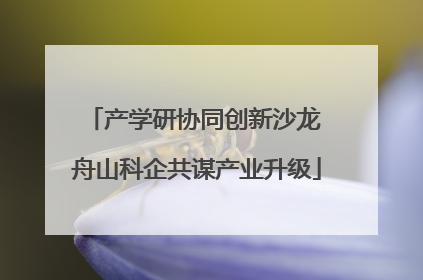 产学研协同创新沙龙 舟山科企共谋产业升级