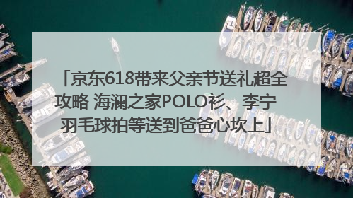 京东618带来父亲节送礼超全攻略 海澜之家POLO衫、李宁羽毛球拍等送到爸爸心坎上