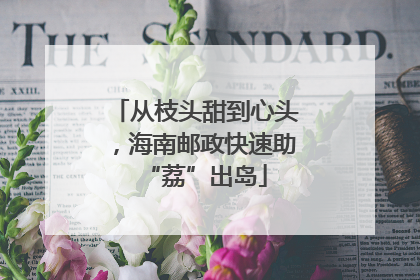 从枝头甜到心头，海南邮政快速助“荔”出岛
