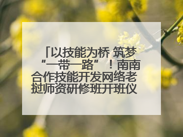 以技能为桥 筑梦“一带一路”！南南合作技能开发网络老挝师资研修班开班仪式暨技能梦工坊签约仪式举行