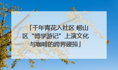 千年青花入社区 崂山区“博学游记”上演文化与咖啡的跨界碰撞