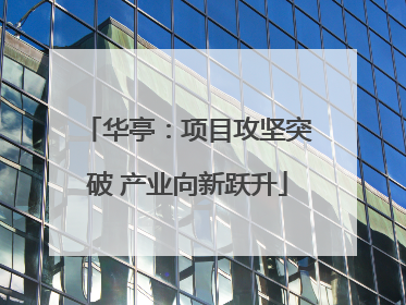 华亭：项目攻坚突破 产业向新跃升