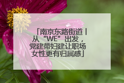 南京东路街道丨从“WE”出发，党建带妇建让职场女性更有归属感