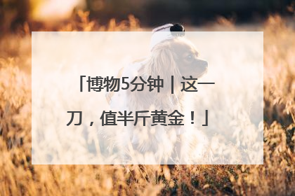 博物5分钟｜这一刀，值半斤黄金！