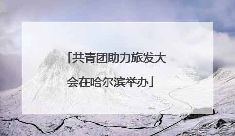 共青团助力旅发大会在哈尔滨举办