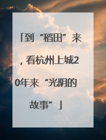 到“稻田”来，看杭州上城20年来“光阴的故事”