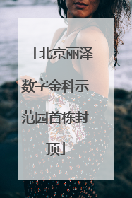 北京丽泽数字金科示范园首栋封顶