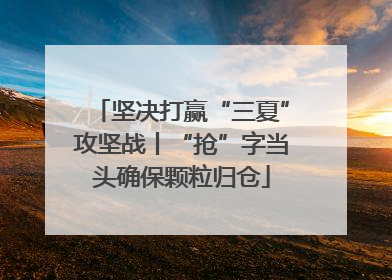 坚决打赢“三夏”攻坚战丨“抢”字当头确保颗粒归仓