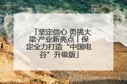 坚定信心 勇挑大梁·产业新亮点丨保定全力打造“中国电谷”升级版