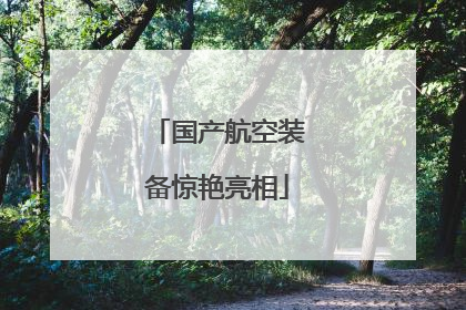 国产航空装备惊艳亮相