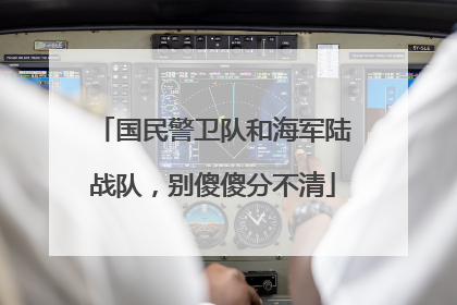 国民警卫队和海军陆战队，别傻傻分不清