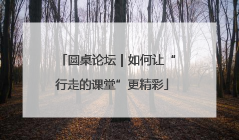 圆桌论坛｜如何让“行走的课堂”更精彩