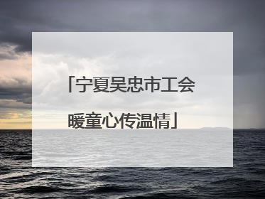 宁夏吴忠市工会暖童心传温情