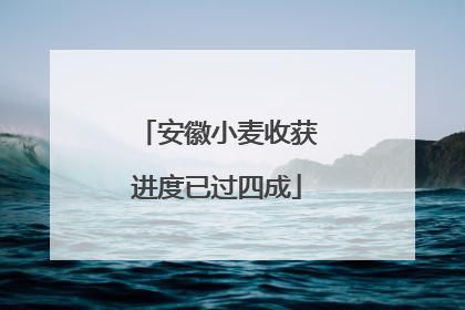 安徽小麦收获进度已过四成