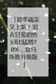 夏季蔬菜又上新！羽衣甘蓝销售同比猛增70%，盒马新推升级版